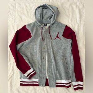 Jordan heavy button up hoodie